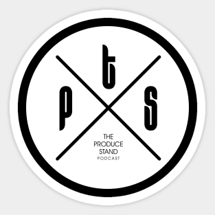 The Produce Stand Podcast patch white Sticker